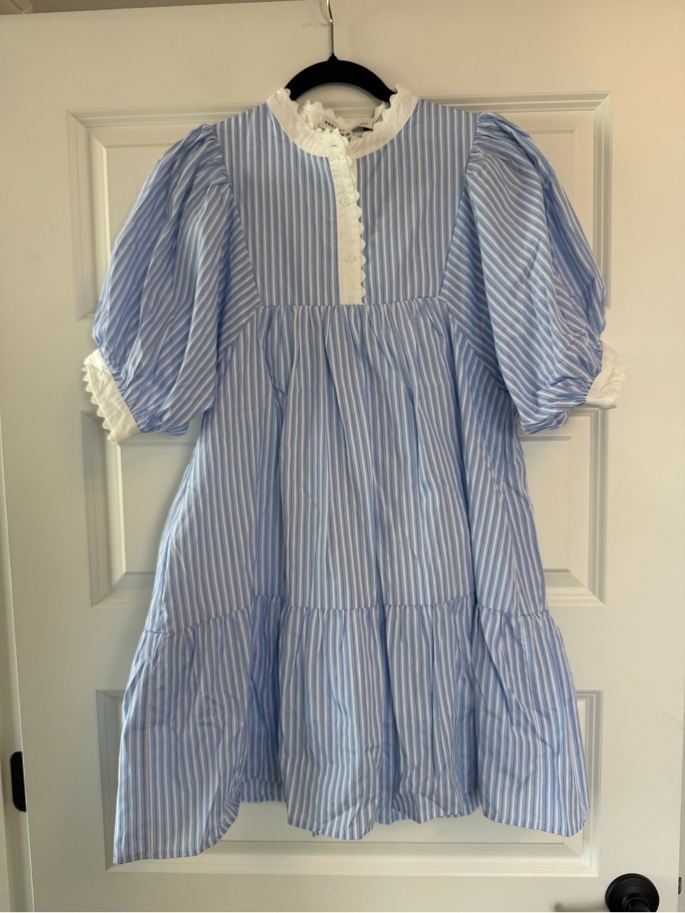 NWT English Factory SCALLOP POINTED STRIPE MINI DRESS